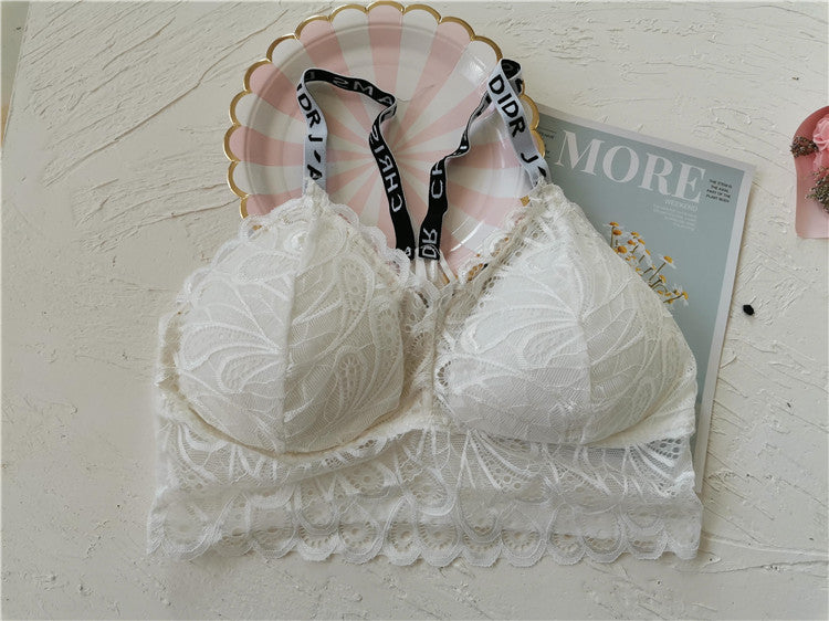 Bra without steel ring Underwear bra White One size - D&A