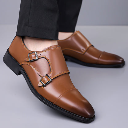 Leather Shoes Men's Business Shoes Oxford - D&A