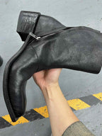 British Wizard Retro Spiral Oblique Zipper Martin Boots - D&A