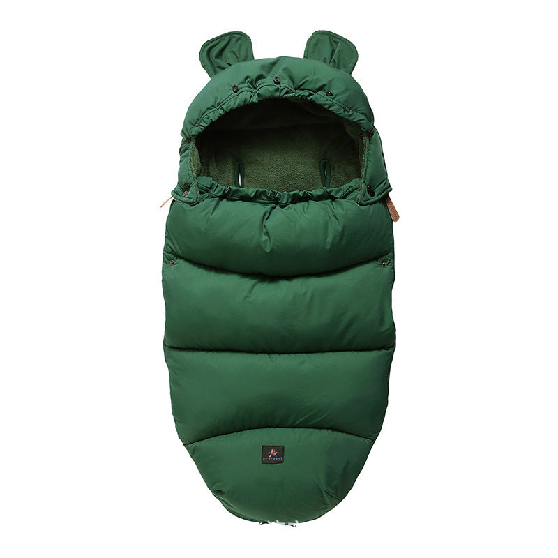 New baby stroller sleeping bag Green A 100cm - D&A