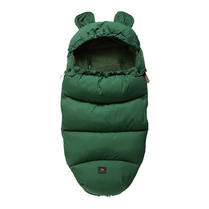 New baby stroller sleeping bag Green A 100cm - D&A