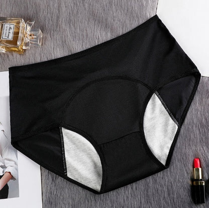5PCS Menstrual Underwear Women Leak Proof Panties Black L 1pc - D&A