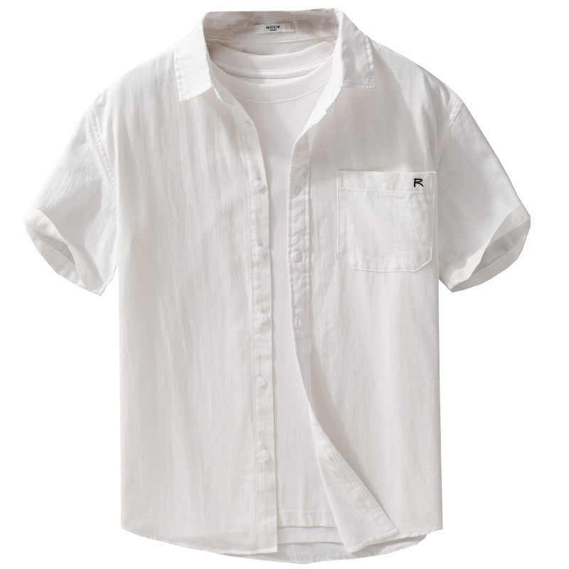 Summer Menswear Simple All-matching Short-sleeved Shirt - D&A