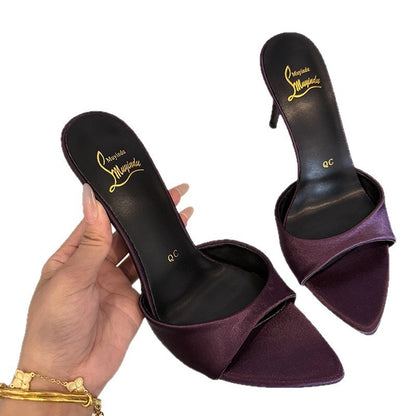 Women's High Heels Pointed Toe Strap Stiletto Sandals - D&A