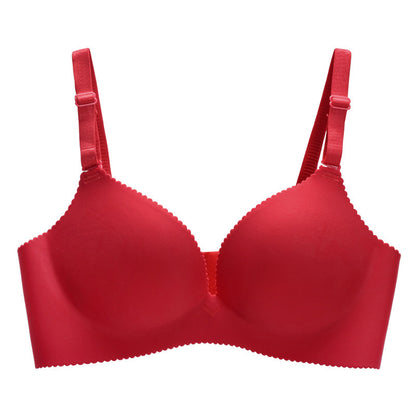 No steel ring bra without trace bra Red - D&A