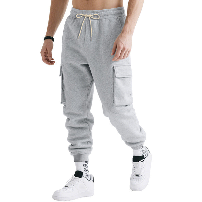 Loose Leisure Sports Men's Multi-pocket Workwear Trousers - D&A