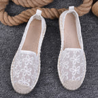 Thin Pumps Linen Fisherman Shoes For Women - D&A