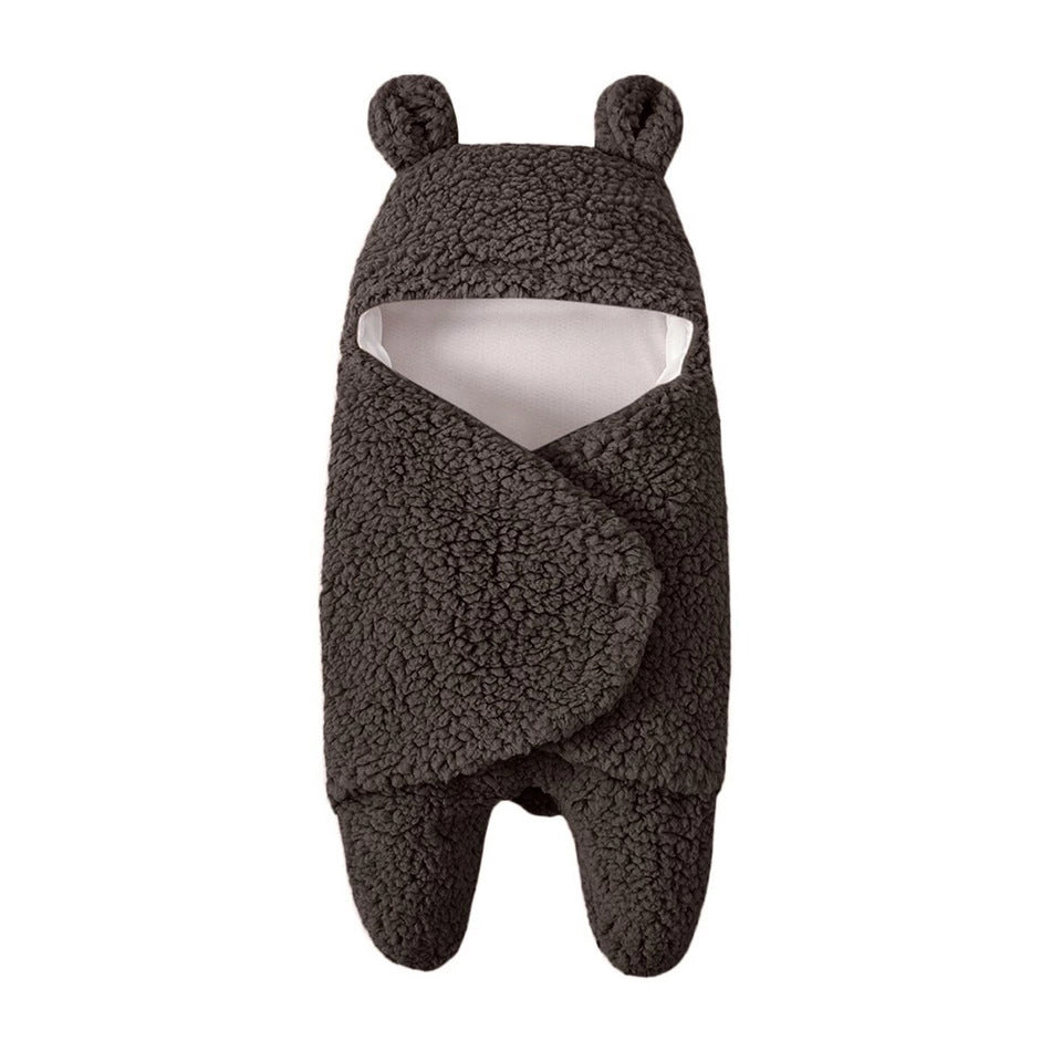 Baby Sleeping Bag Envelope for Newborn Baby Winter Swaddle Blanket CoffeeA 61CMX31CM - D&A