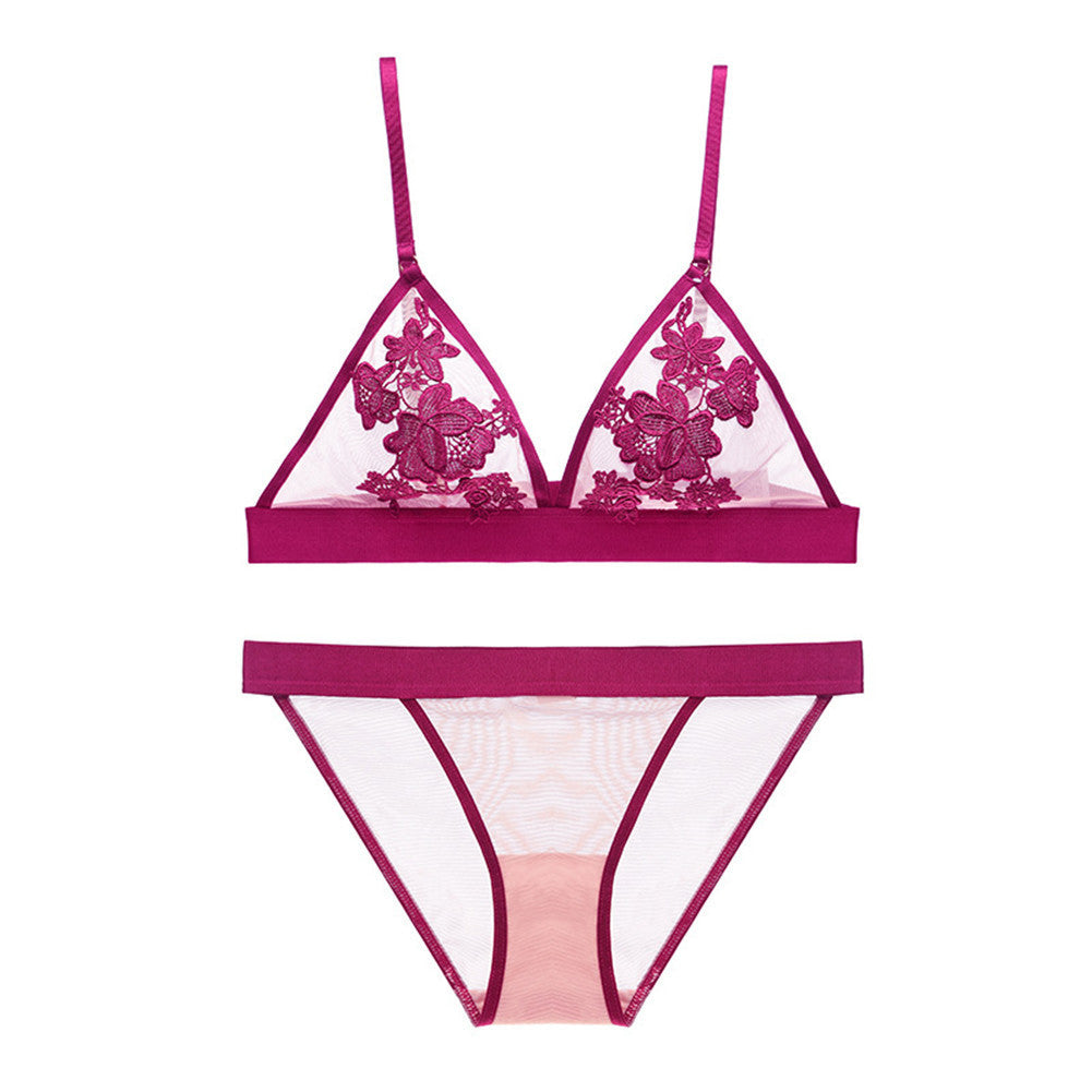 Women's Floatless Bra Set Red - D&A