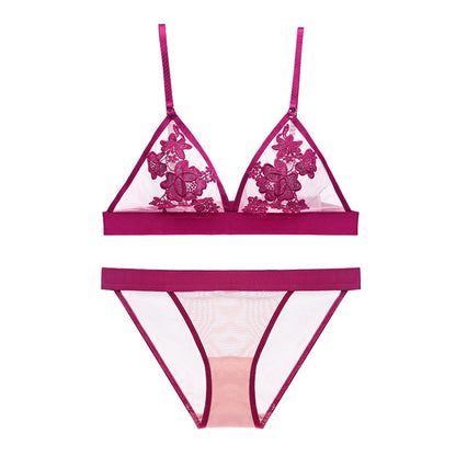 Women's Floatless Bra Set Red - D&A