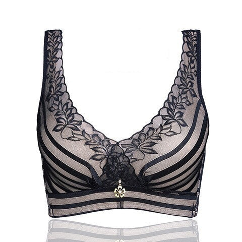 Adjustable lace bra Black - D&A