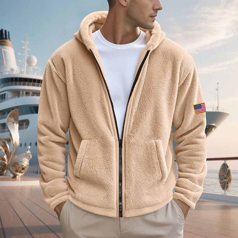 Zipper Hooded Sweatshirt Loose Double-sided Bejirog Sweater - D&A
