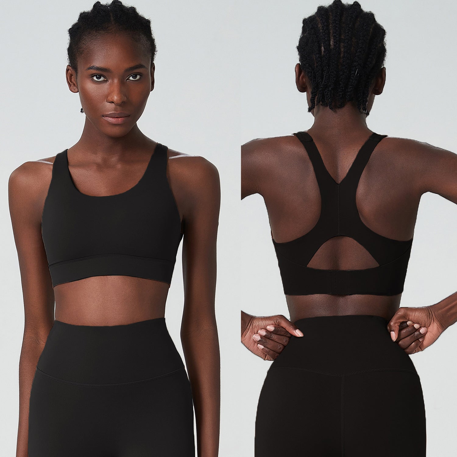 Breathing Cup Sports Underwear For Women Black - D&A