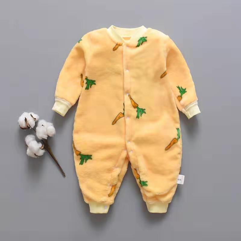 Baby onesies Baby Long Sleeve Romper Yellow radish - D&A