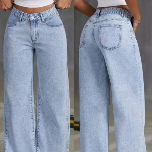 Sweet And Spicy Style High Waist Straight Jeans - D&A