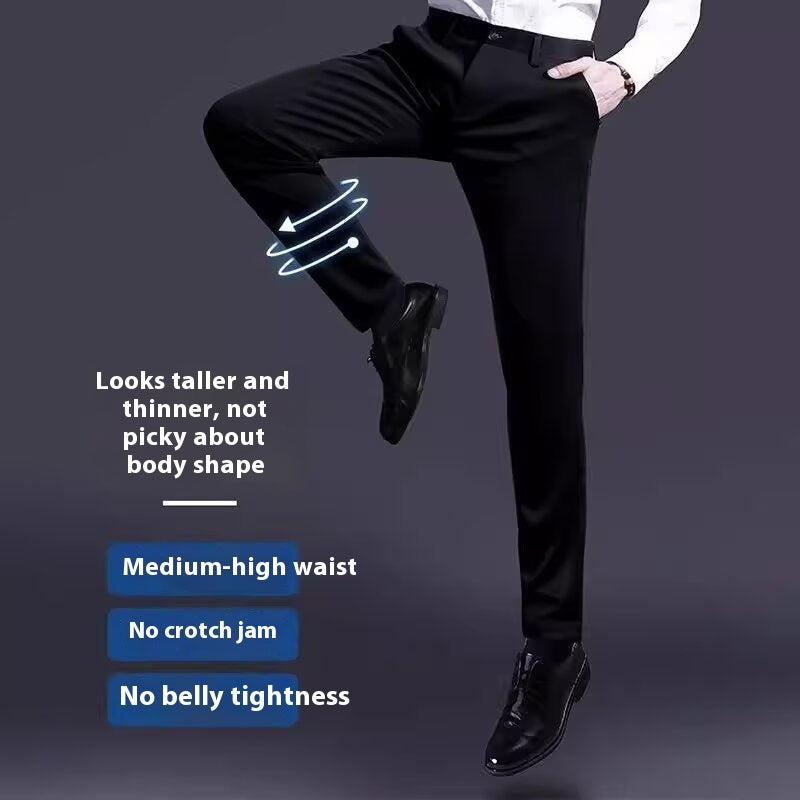 Men's Business Casual Trousers Spring And Summer Drape - D&A