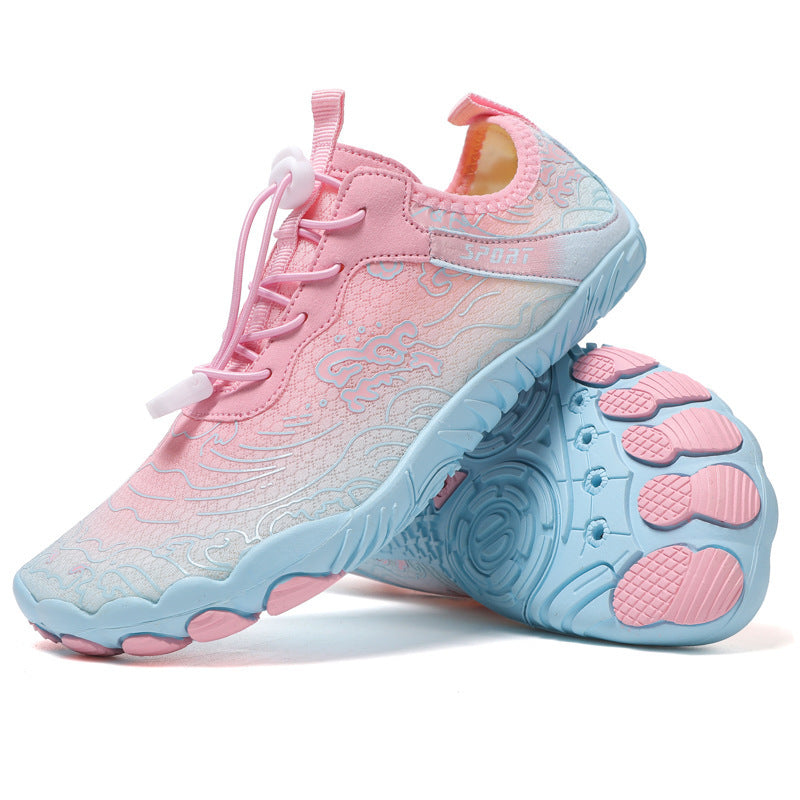 Outdoor Sports Hiking Shoes Beach C801 Pink Month Sole with nails - D&A