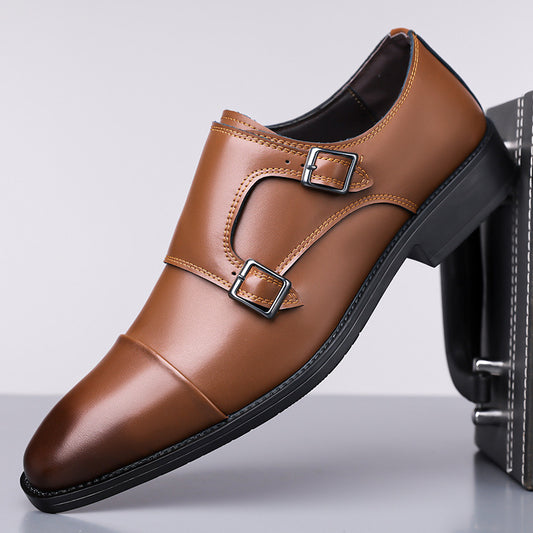Leather Shoes Men's Business Shoes Oxford - D&A