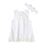 Girls baby sleeveless bow skirt - D&A
