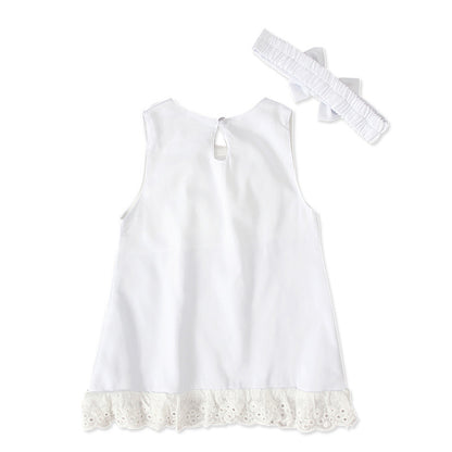 Girls baby sleeveless bow skirt - D&A