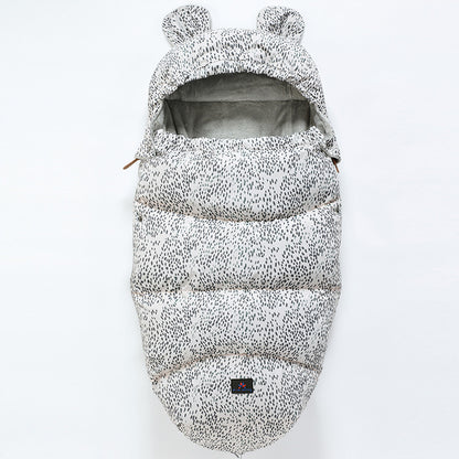 New baby stroller sleeping bag Dark gray 100cm - D&A