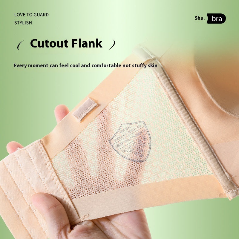 Front Closure Bra Strapless Wireless Push Up Anti-slip Bra - D&A