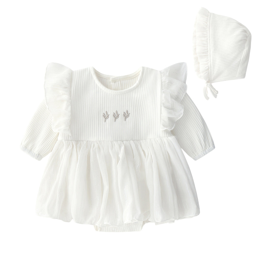 Baby princess fluffy dress White - D&A