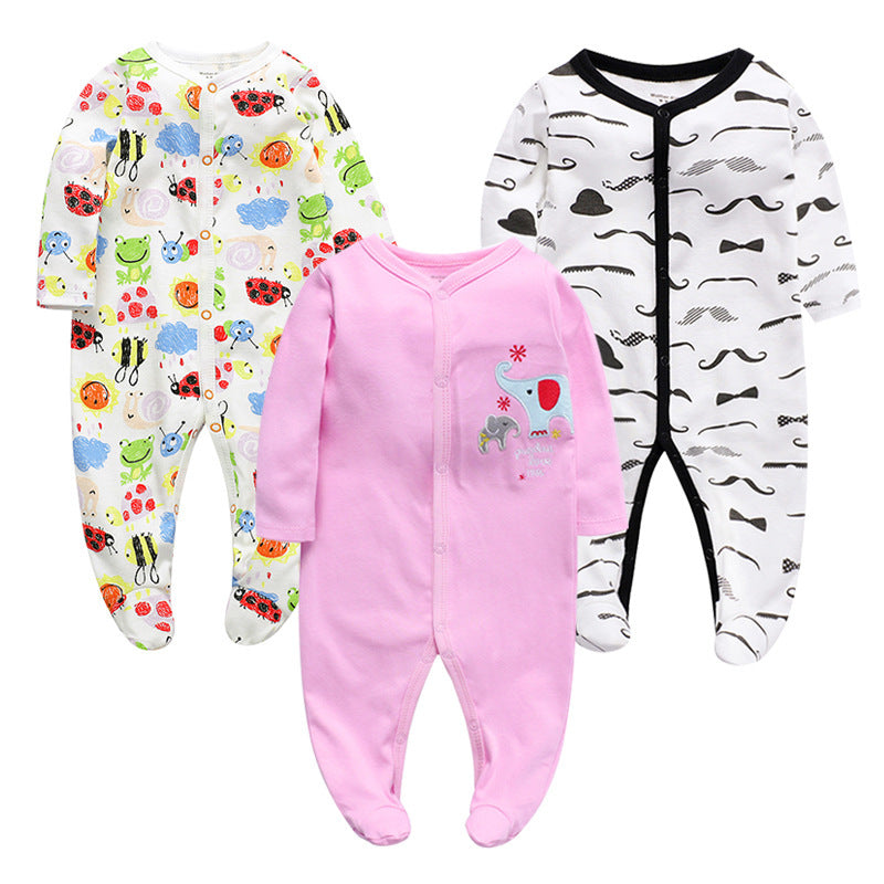 Cotton one-piece clothes baby clothes - D&A