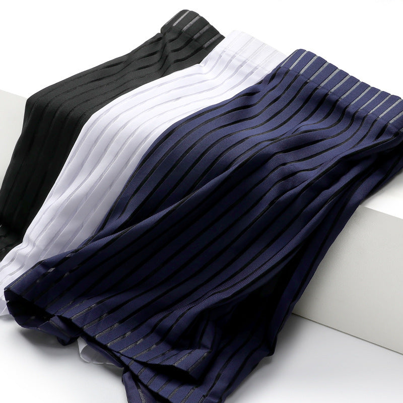 Men's Ice Silk Seamless Boxers Thin Air Boxers - D&A