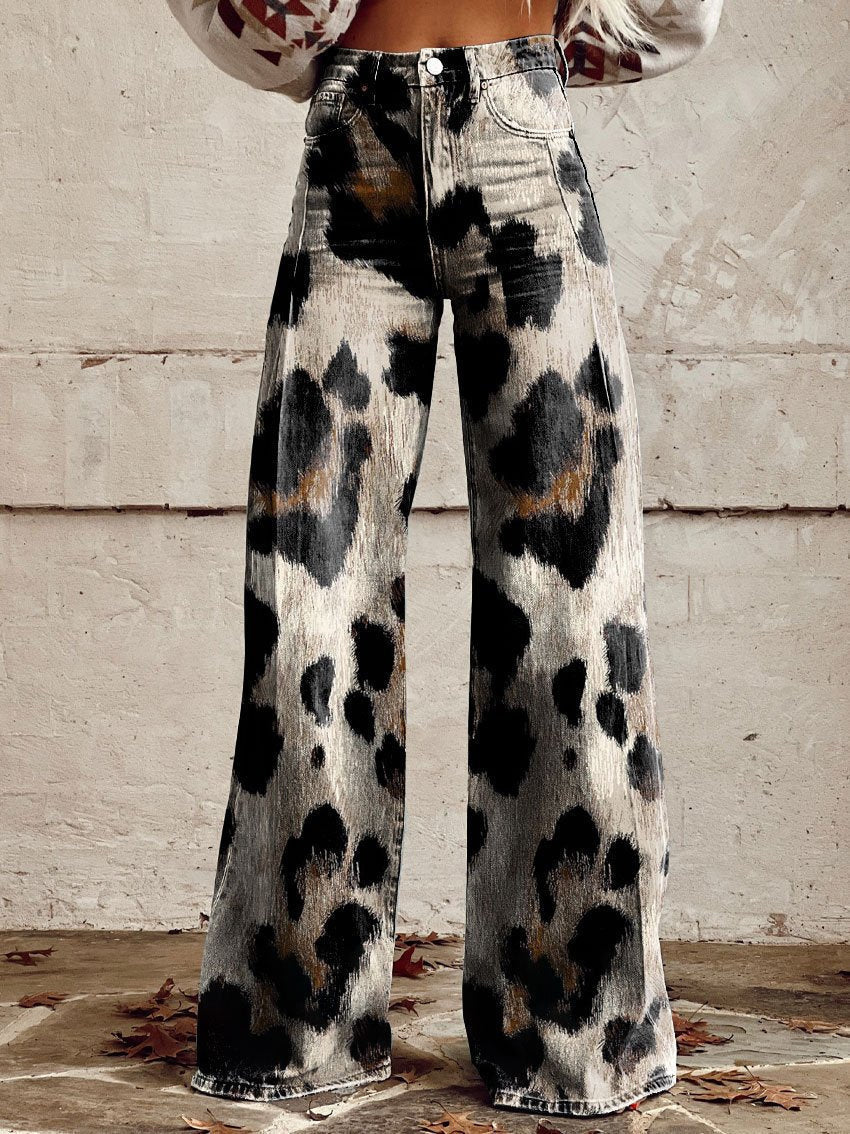 Hot Selling Plus Size Women's Casual Pants Thin Imitation Jeans I - D&A