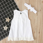 Girls baby sleeveless bow skirt - D&A
