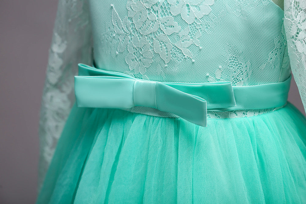 Kids Long Flower Girl Dress Dress - D&A