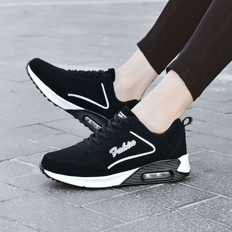 Spring Leather Plus Size Air Cushion Sports Shoes - D&A
