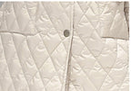 Large Lapel Warm Padded Jacket With Fleece Thick Coat Waist - D&A