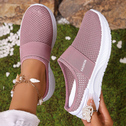 Women's Breathable Casual Shoes For Summer Interior Home Pink - D&A