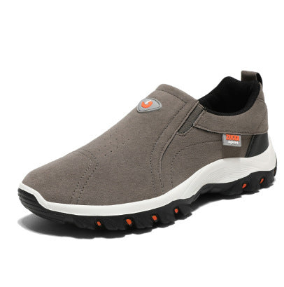 Frosted Men's Shoes Outdoor Casual Mountaineering Gray ZUODI Label - D&A