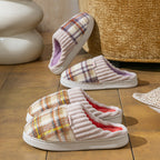Leisure Home Comfortable Soft Cotton Slippers - D&A