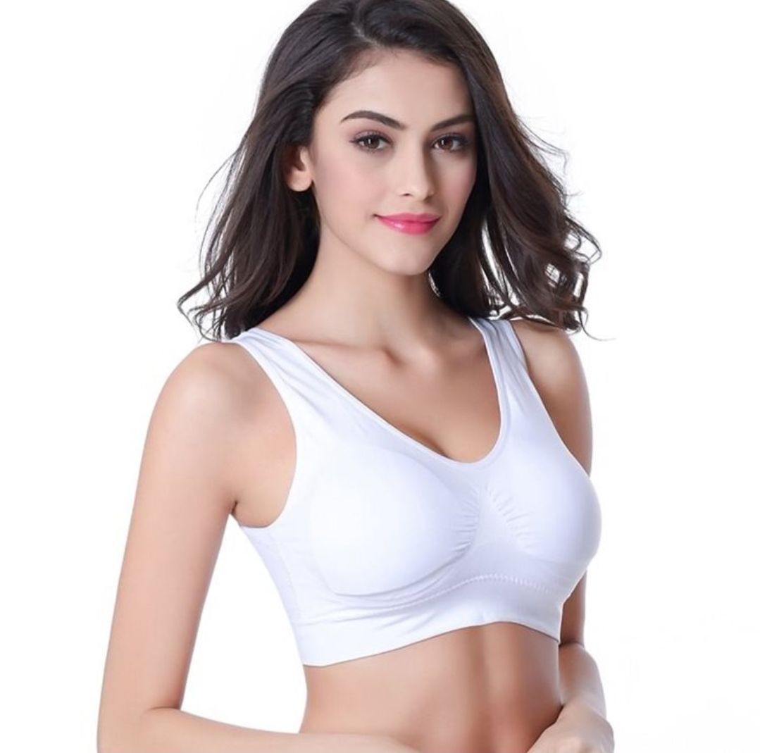 Underwear Women's Bra, Vest-Style No Rim Sports Thin Bra - D&A