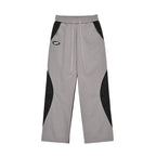 American Retro Color Contrast Patchwork Design Pants - D&A