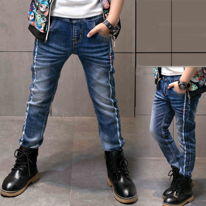 Boys Jeans Autumn And Winter New One-piece Velvet G - D&A