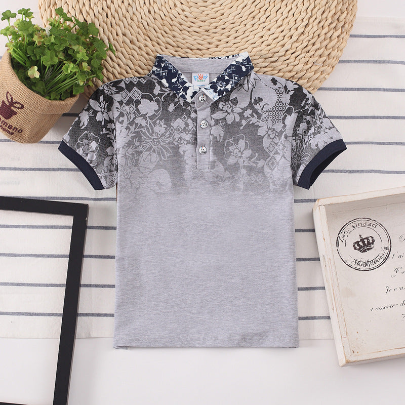 Kids Shirt Boys Tops Children Clothes Wear 1grey - D&A