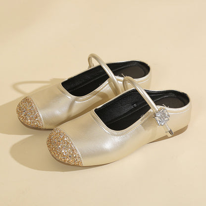 Casual Shallow Mouth Toe Sandals For Women Champagne - D&A