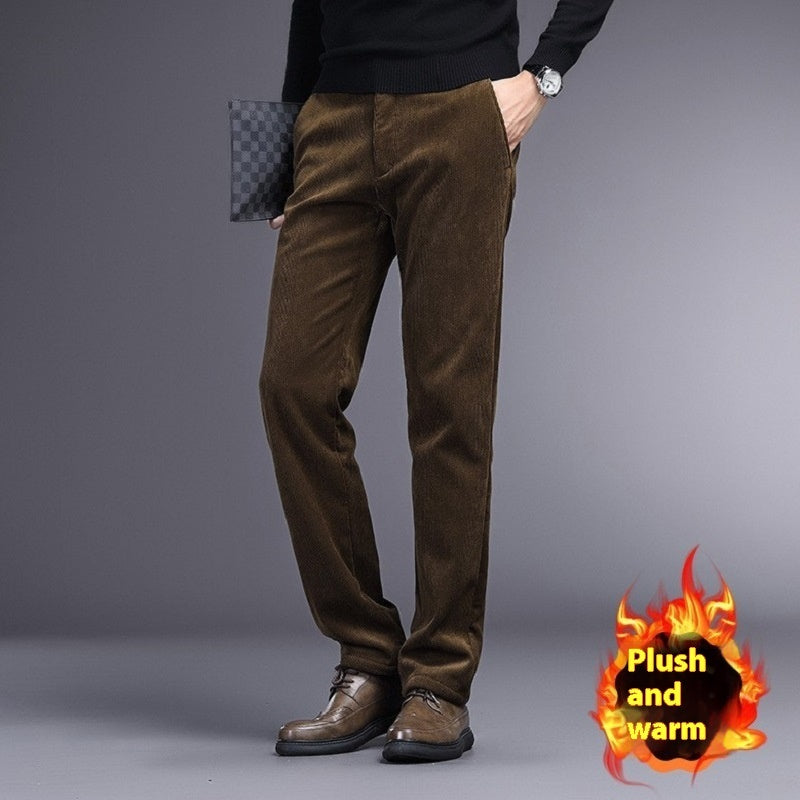 British Retro Middle-aged And Elderly Striped Pants - D&A