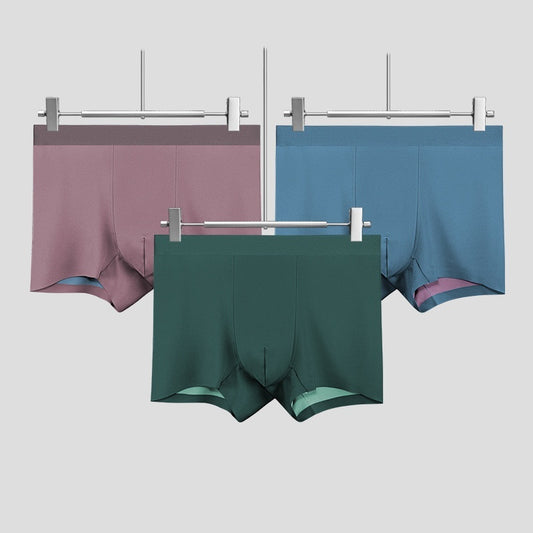 Men's Underwear Modal Double-sided Seamless Boxers - D&A