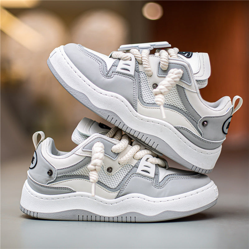 Board Shoes Fashion Individual Casual Sneaker Gray - D&A