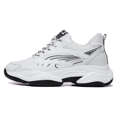 Breathable Versatile Sneaker Casual Mesh White 6CM - D&A