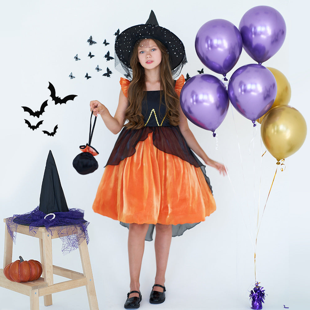 Halloween Witch Performance Costume Princess Dress - D&A