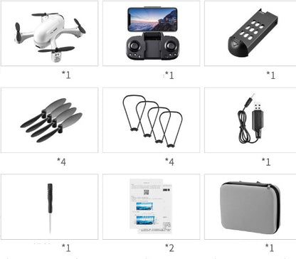 S88 Mini UAV 4K HD Aerial Photography Four-axis Remote Control Drone White 1battery Single Camera - D&A