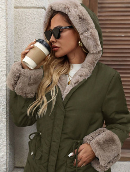 Women's Warm And Fashionable Jacket With Soft Thermal Lined And Pockets - D&A
