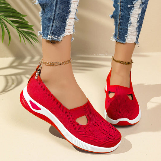 Women's Shoes Soft Bottom Not Tired Feet Slip-on Mesh - D&A